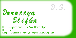 dorottya slifka business card